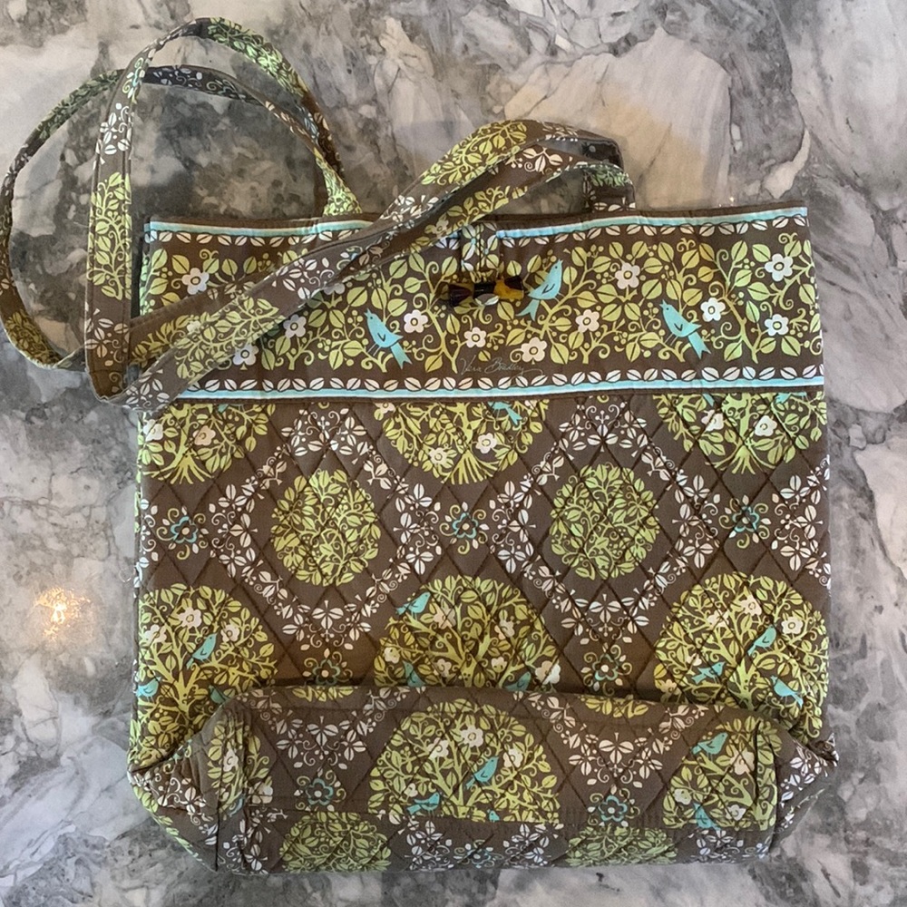 Verla Bradley tote bag, very gently used, approx: 13”x13”x4”